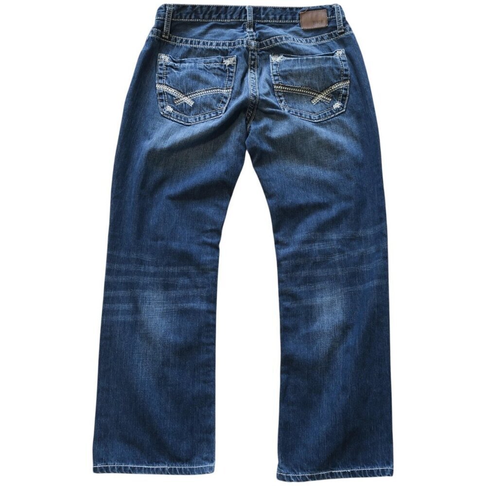 BKE Buckle Derek Straight Leg Denim Jeans Medium Wash Men's 33R (33 x 29)